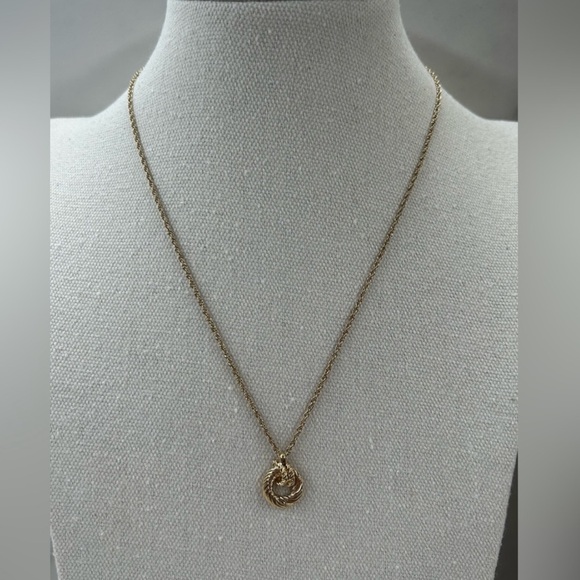🔥DIOR•Vintage Cable Pendant Necklace - Picture 1 of 4